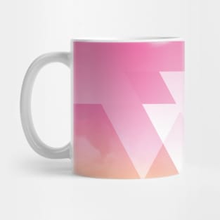 Pink and yellow sky with clouds Mug